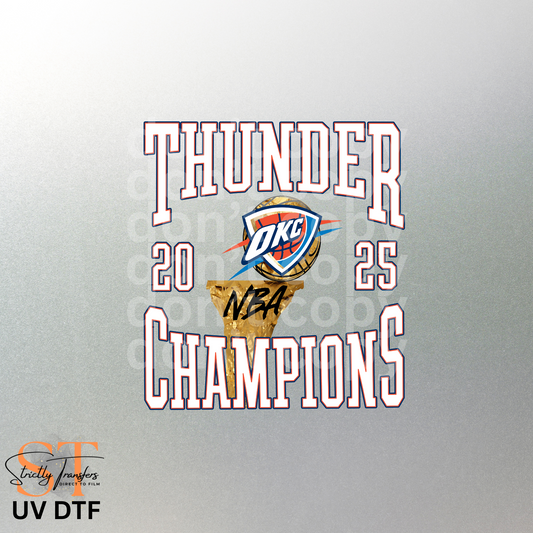 Thunder White Varsity UV Direct to Film Stickers/Decals