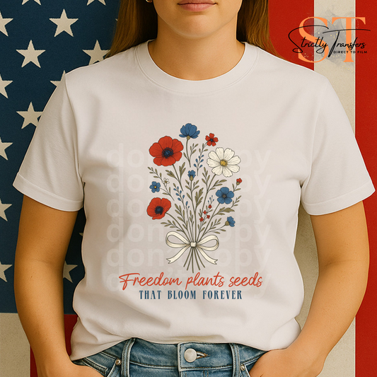Freedom Plants Seeds Direct to Film Transfers