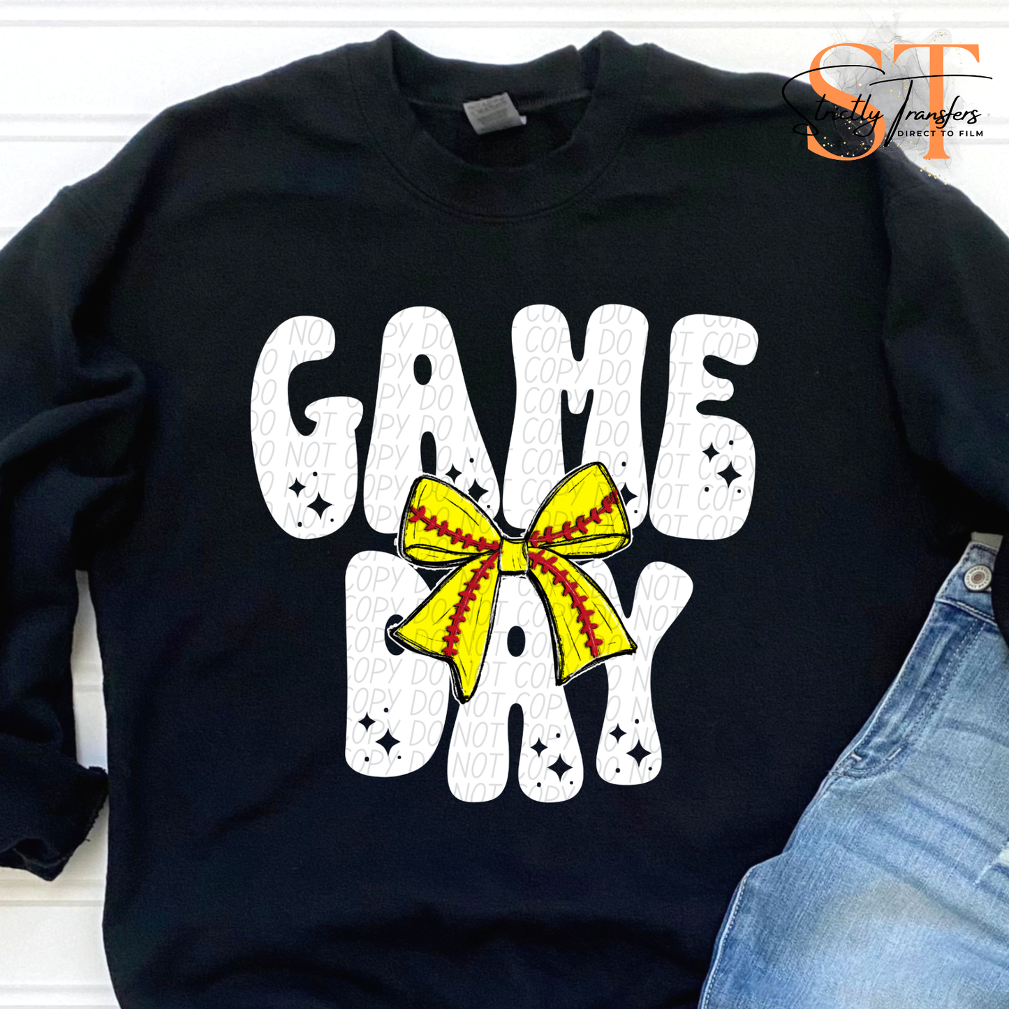 Game Day bows - 8 Sports Direct to Film Transfers