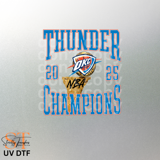 Thunder Blue Varsity UV Direct to Film Stickers/Decals