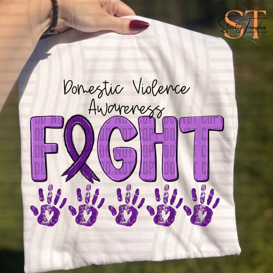 Domestic Violence Awareness - 7 options Direct to Film Transfers