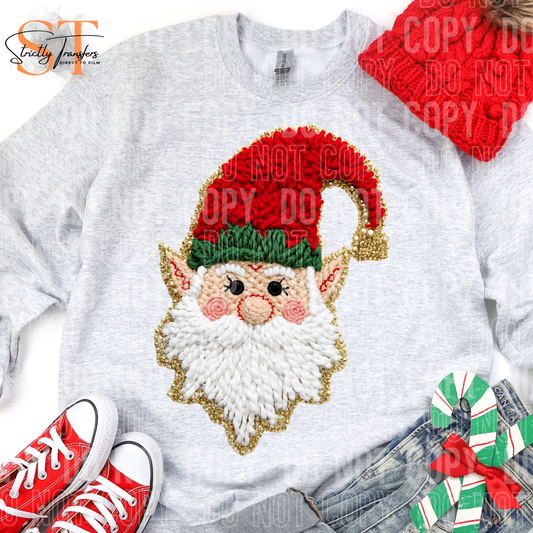 Elf Glitter Faux Yarn Direct to Film Transfers