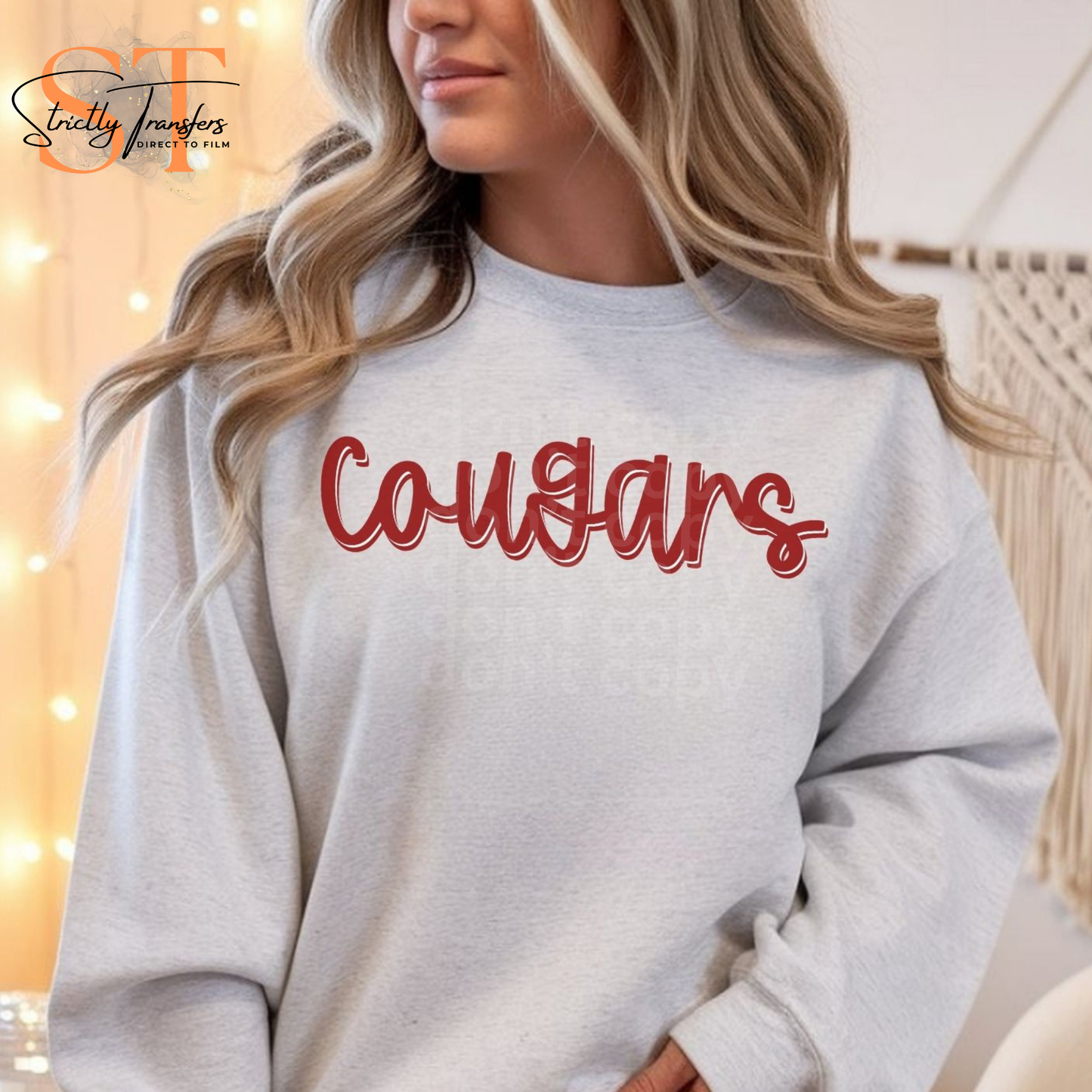 Cougars Script Direct to Film Transfers