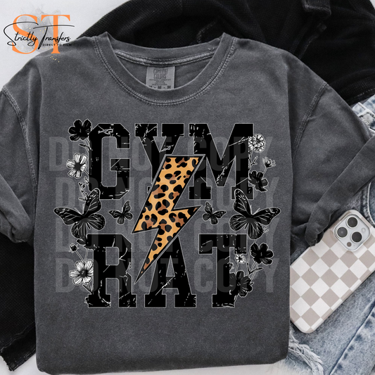 Gym Rat Leopard Direct to Film Transfers