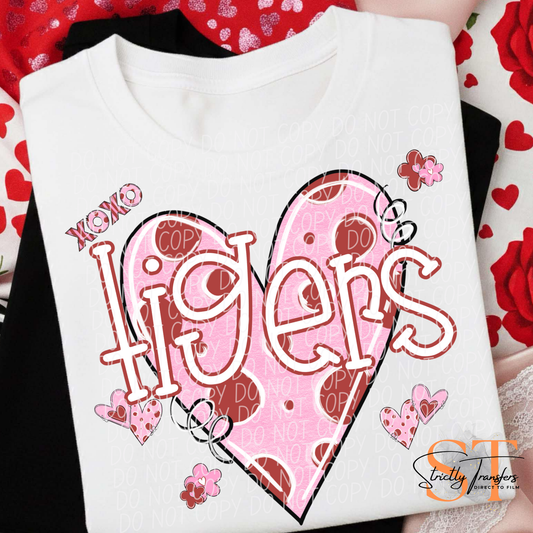 Tigers Vday Heart Direct to Film Transfers