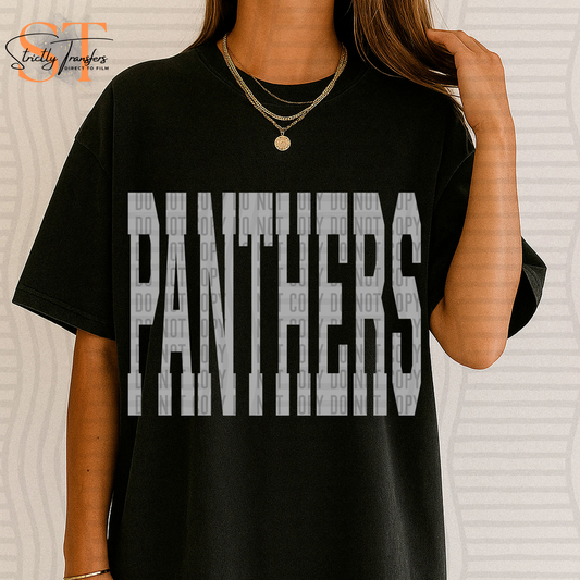 Panthers Oversized Mascot Direct to Film Transfers