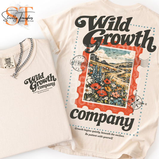 Wild Growth Company - pocket design included Direct to Film Transfers
