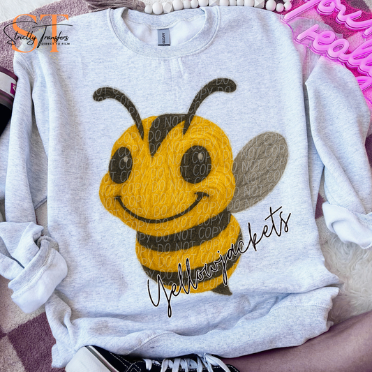 Yellowjackets Faux Yarn Direct to Film Transfers