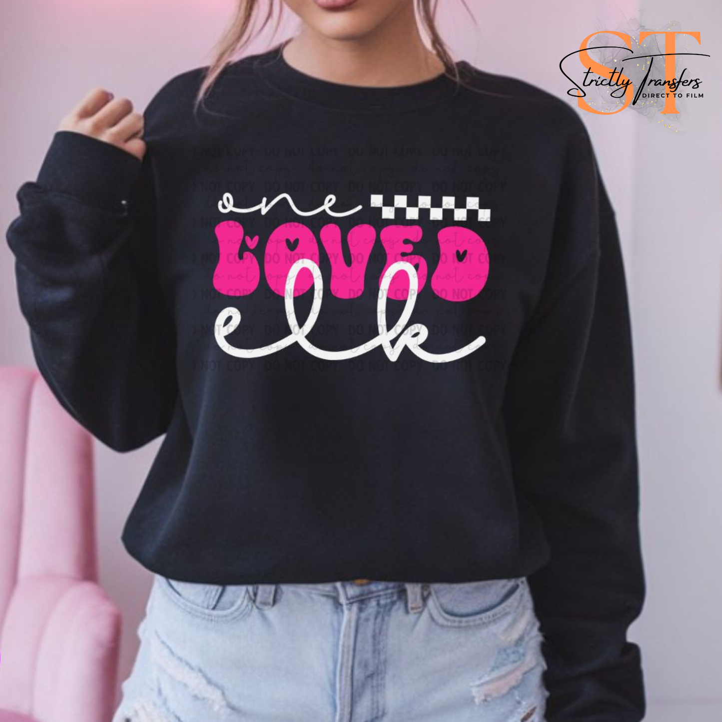 One Loved Elk Direct to Film Transfers