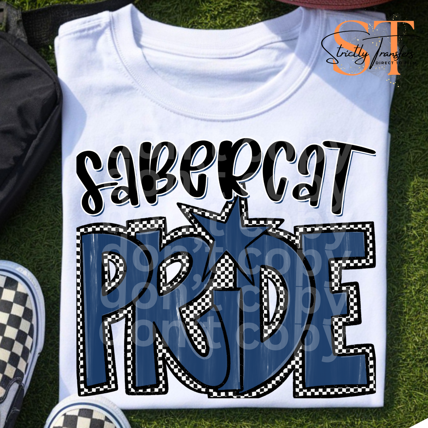 Preppy Pride Checkered Mascots Direct to Film Transfers