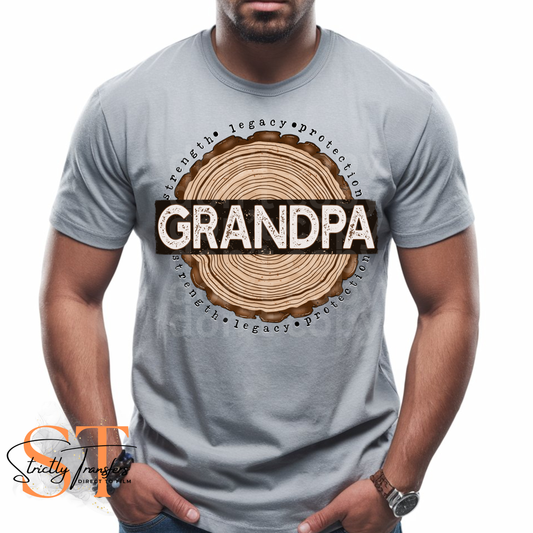 Grandpa Wood Cut Direct to Film Transfers
