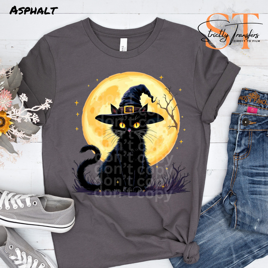 Halloween Witchy Cat Direct to Film Transfers