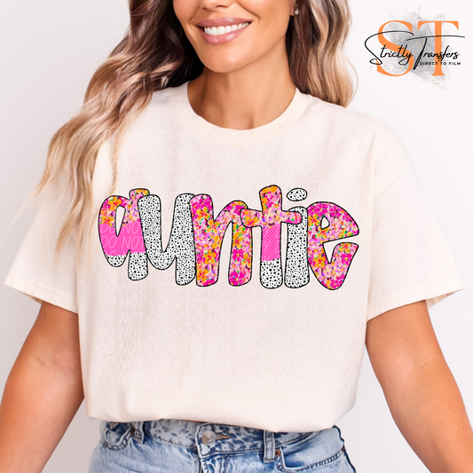 Happy Flowers- Auntie Direct to Film Transfers