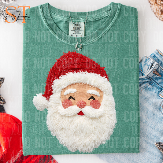 Santa Realistic Yarn Direct to Film Transfers