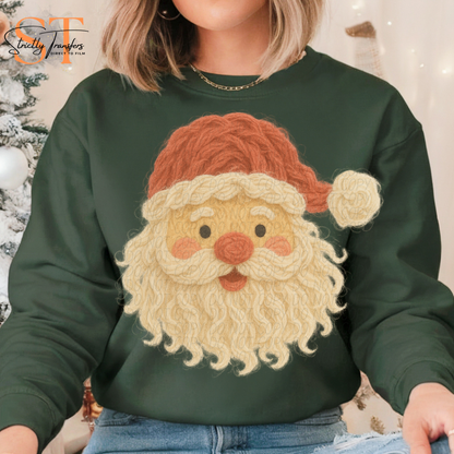 Faux Chunky Yarn Santa Direct to Film Transfers
