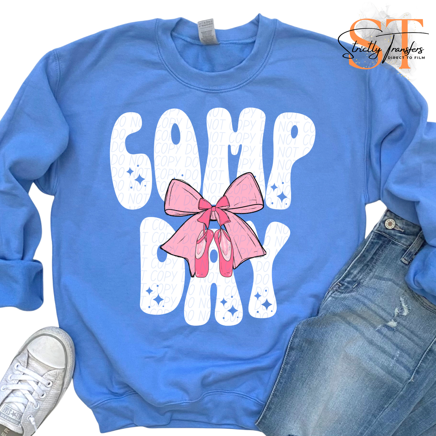 Game Day bows - 8 Sports Direct to Film Transfers