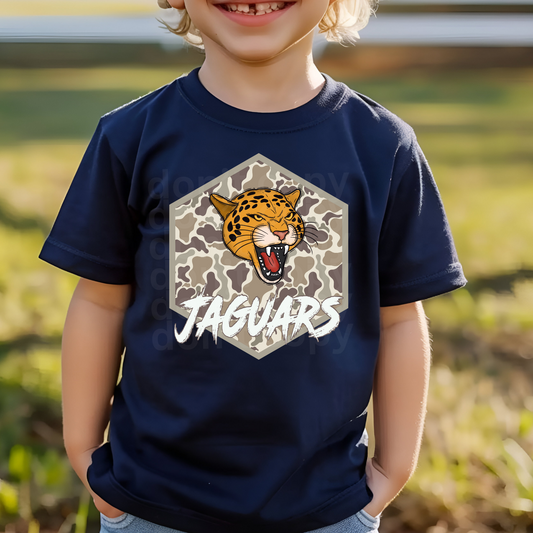 Jaguars Camo Hexagon Direct to Film Transfers