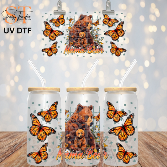 Mama Bear UV Libbey Wrap Direct to Film Wraps