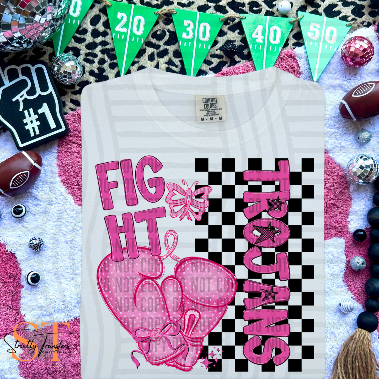 Trojans Fight Pink Out Direct to Film Transfers