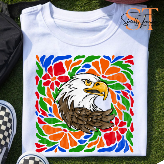 Eagles Retro Floral Direct to Film Transfers