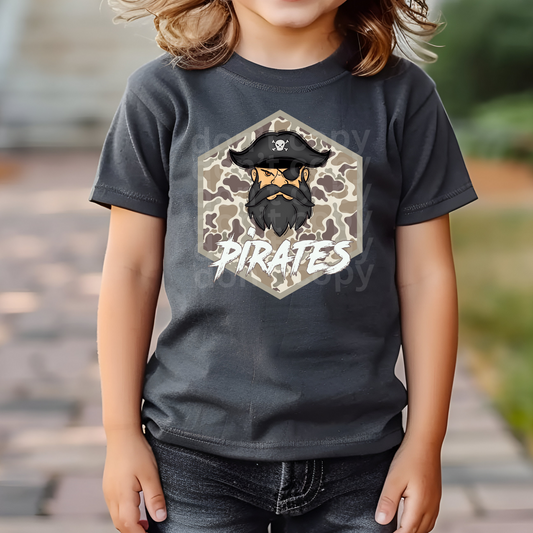 Pirates Camo Hexagon Direct to Film Transfers