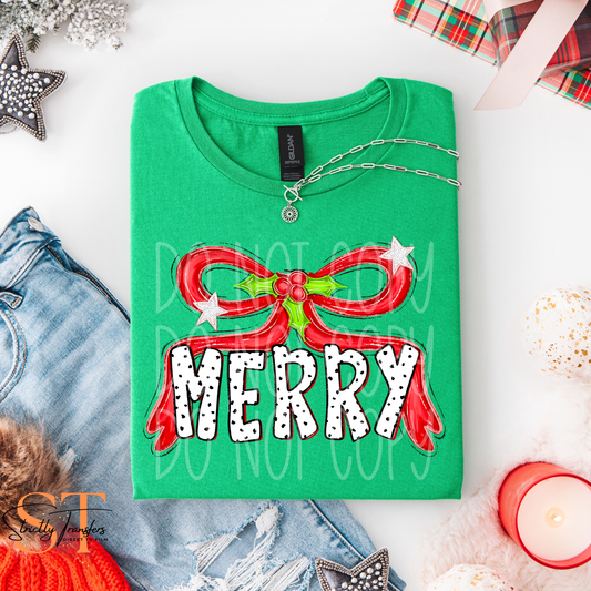 Merry Bow Direct to Film Transfers