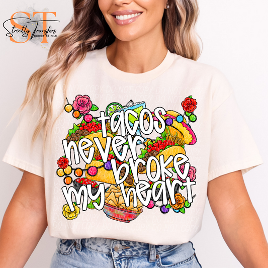 Tacos Never Broke My Heart Direct to Film Transfers