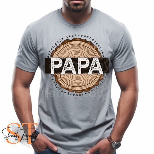 Papa Wood Cut Direct to Film Transfers