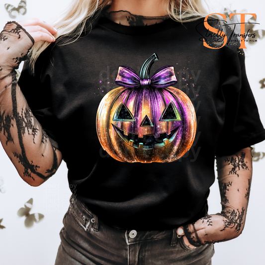 Retro Shiny Pumpkin Direct to Film Transfer