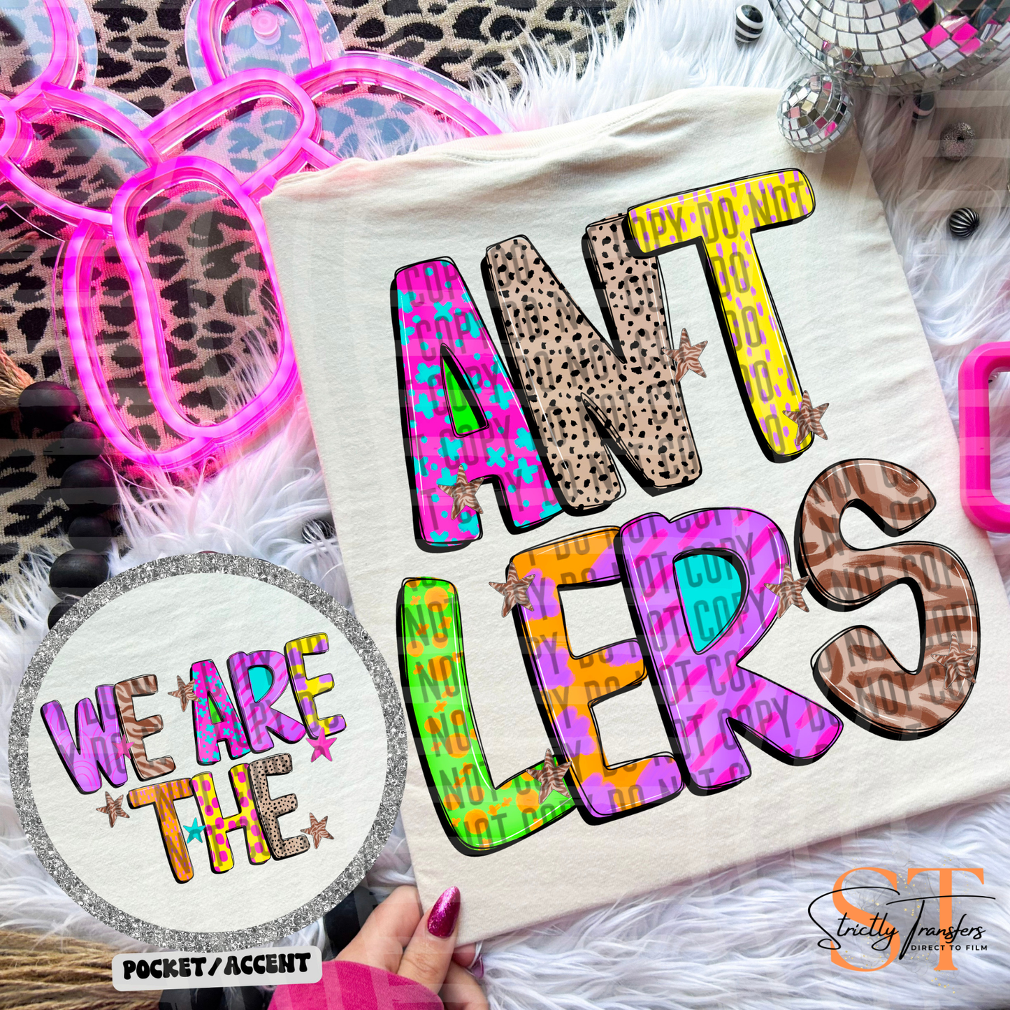 Antlers Funky Pop Direct to Film Transfers