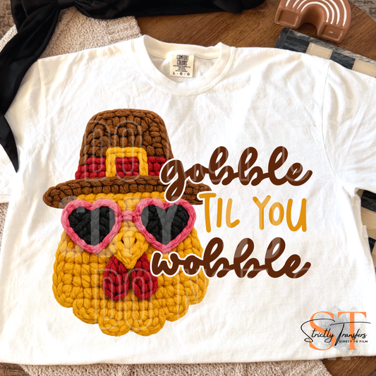 Gobble till you Wobble Turkey Direct to Film Transfers