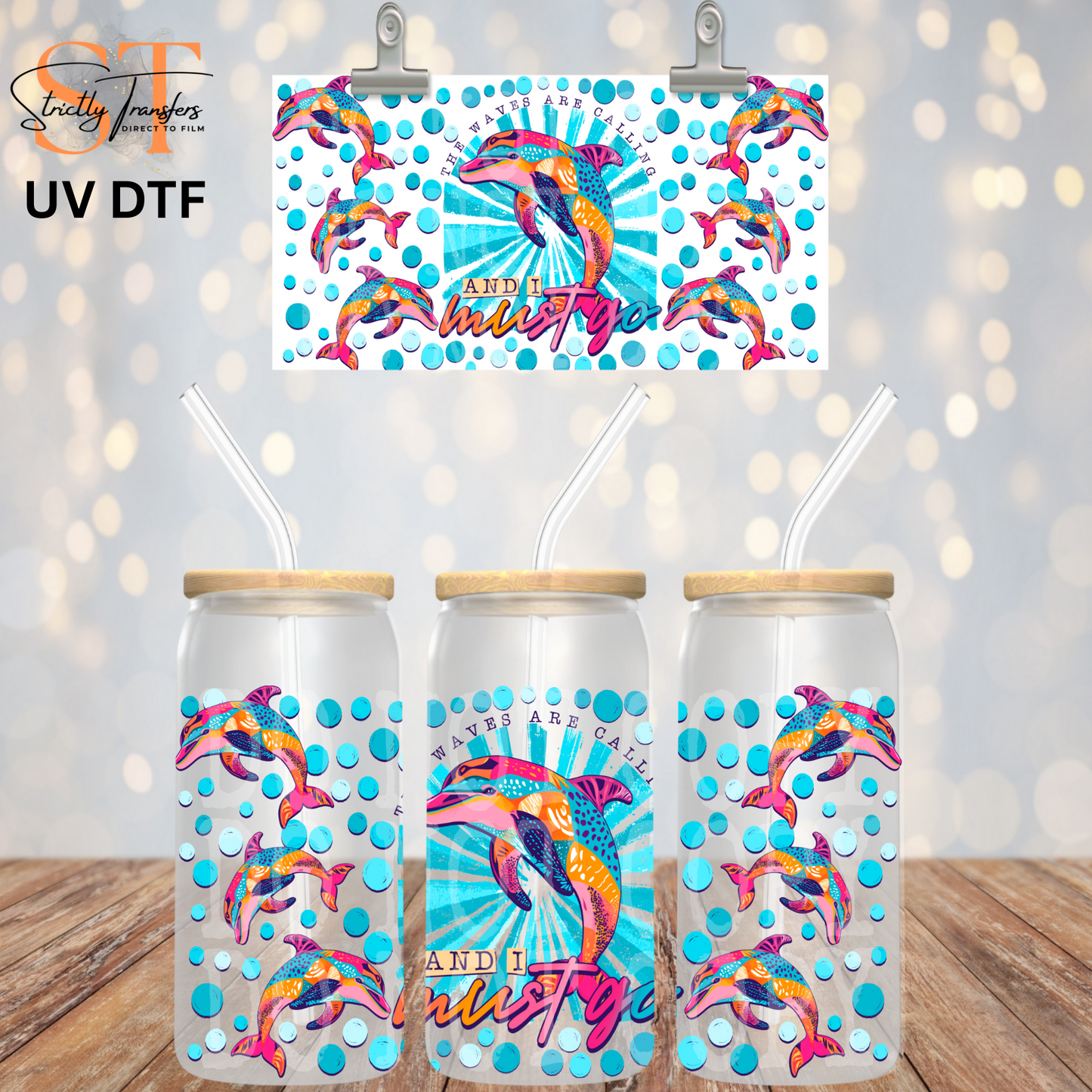 The Waves are Calling UV Libbey Wrap Direct to Film Wraps