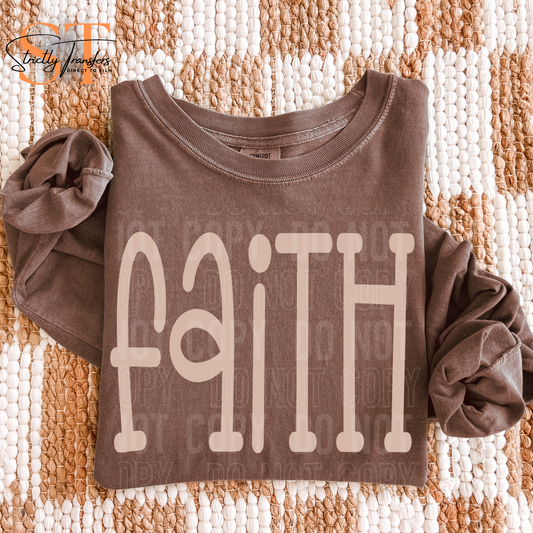 Faith Oversized Direct to Film Transfers