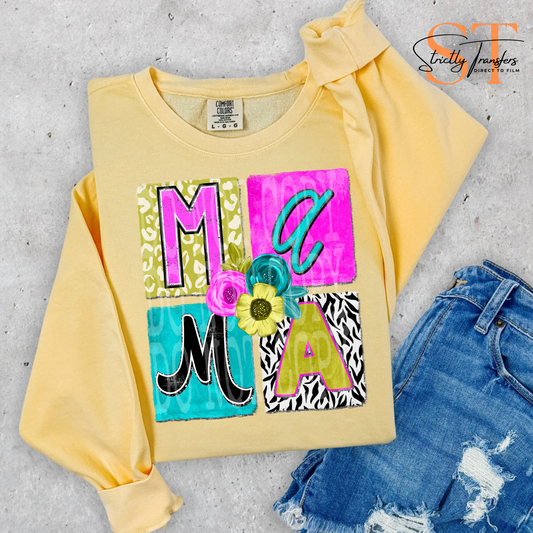 Mama Bright Floral Direct to Film Transfers