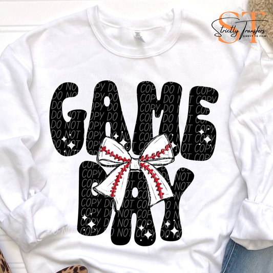 Game Day bows - 8 Sports Direct to Film Transfers