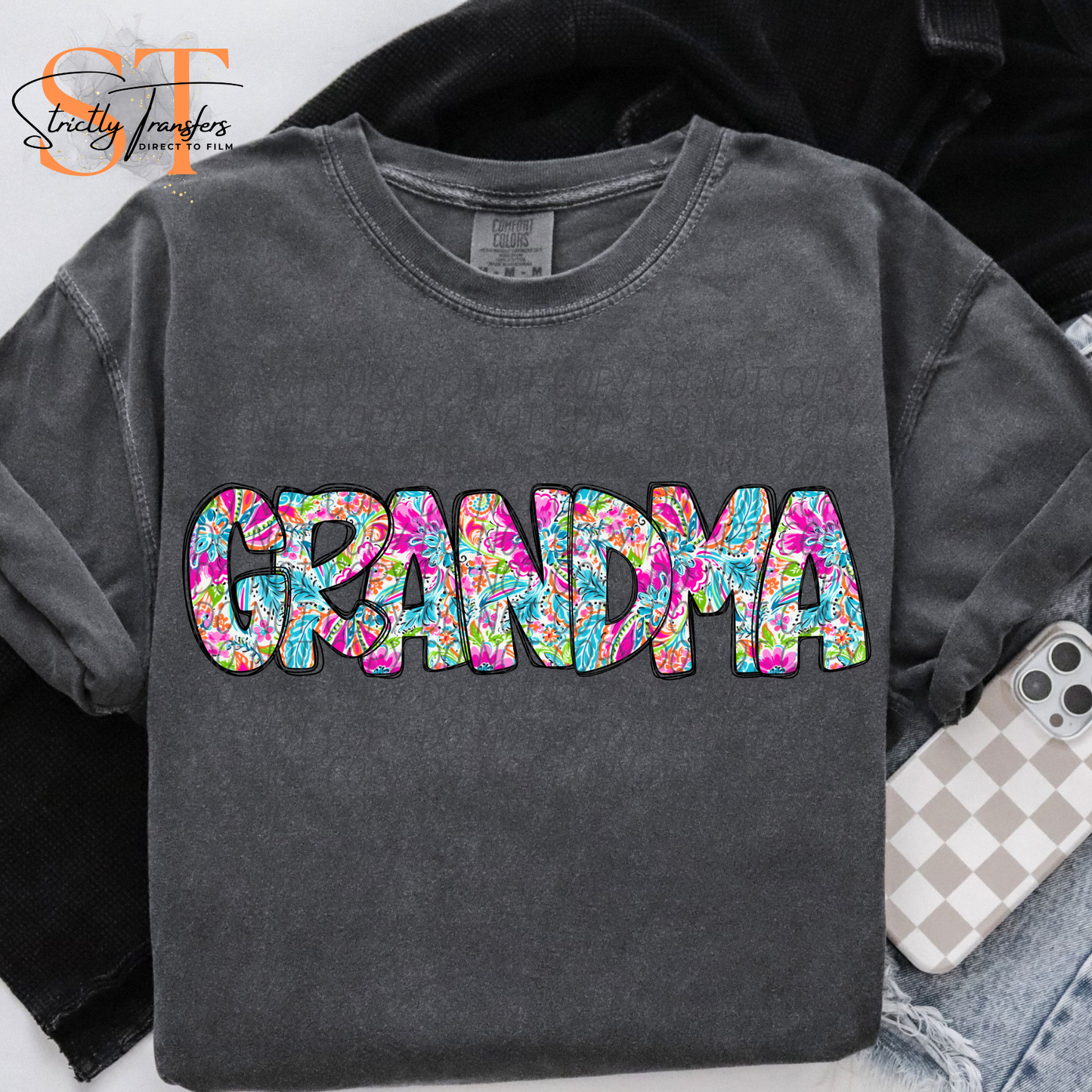 Paisley - Grandma names - 10 options Direct to Film Transfers