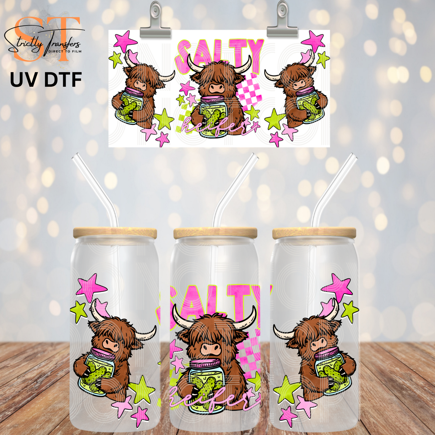 Salty Heifer Libbey UV Wrap Direct to Film Wraps