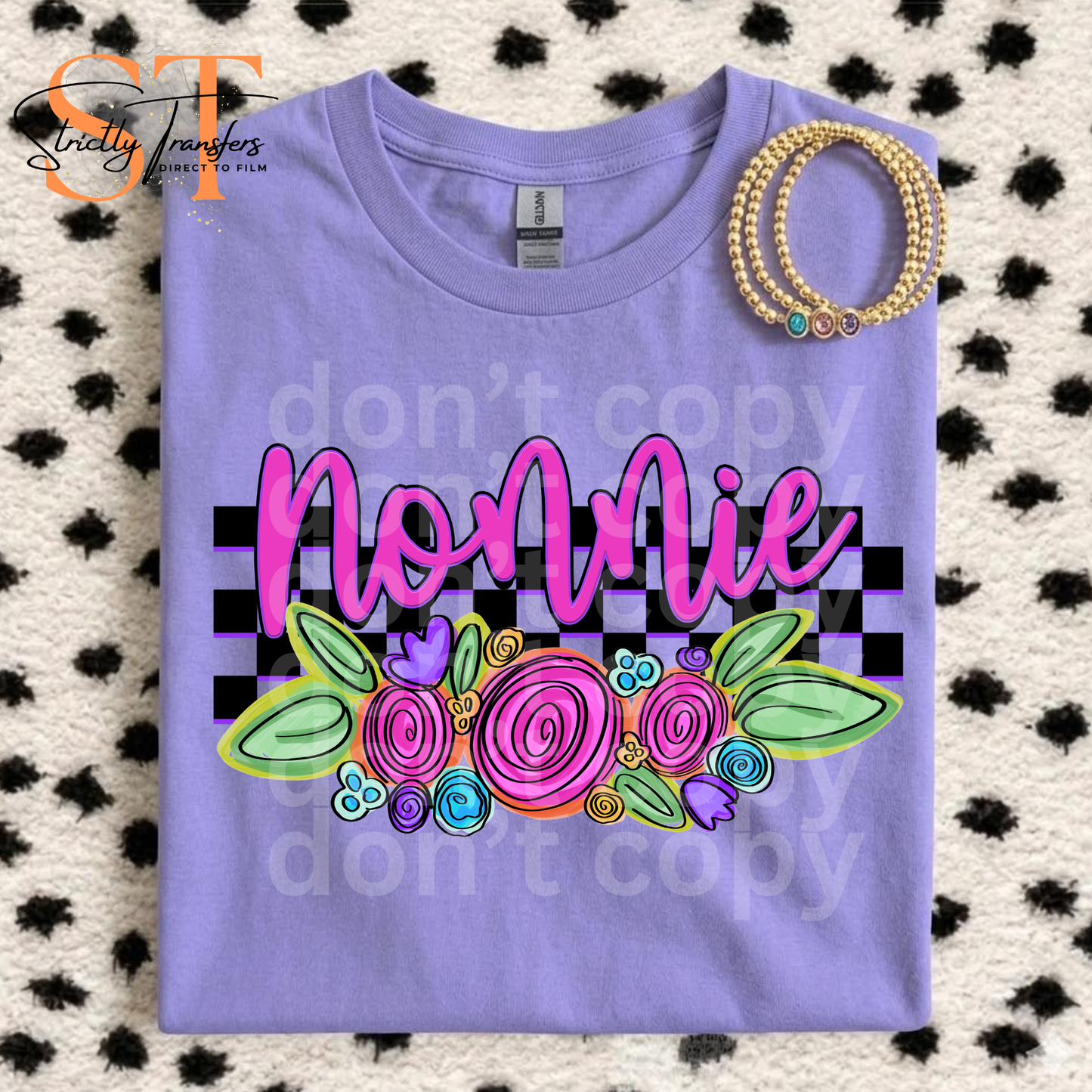 Nonnie Floral Direct to Film Transfers