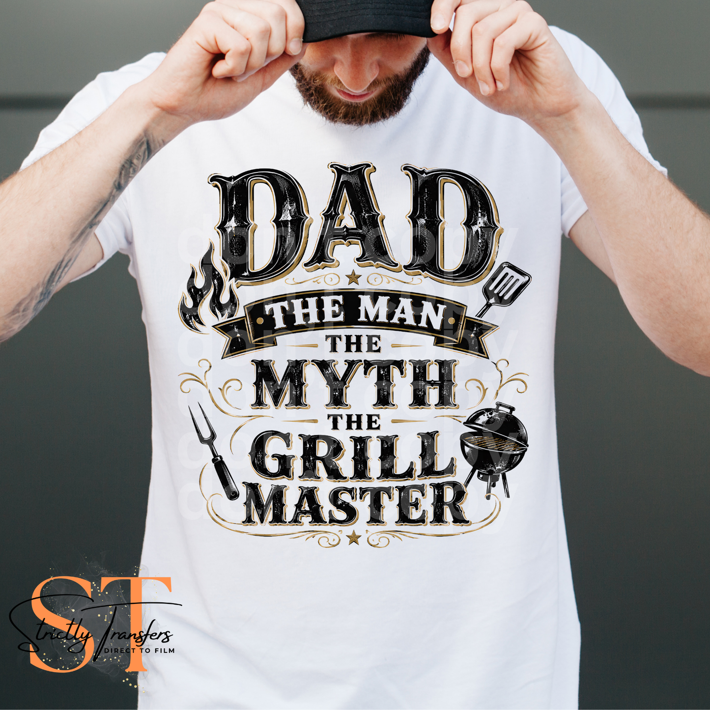 Dad The Man The Myth The Grill Master Direct to Film Transfers