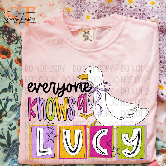 Everyone Knows a Lucy Direct to Film Transfers