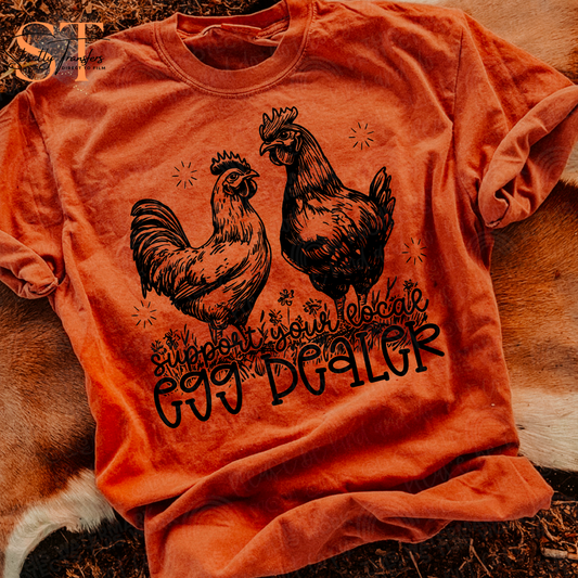 Egg Dealer Direct to Film Transfers