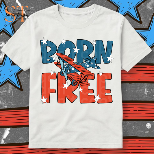 Born Free Plane Direct to Film Transfers