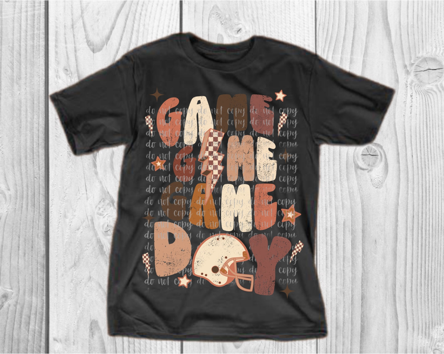 Game, Game, Game Day Cream & Blush Direct to Film Transfer