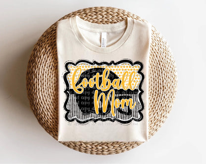 Football Mom Helmet in Frame Direct to Film Transfer