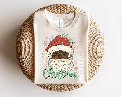 Merry Christmas Santa Dark Direct to Film Transfer