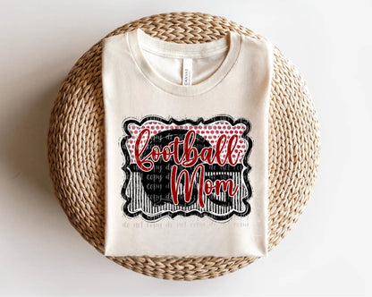 Football Mom Helmet in Frame Direct to Film Transfer