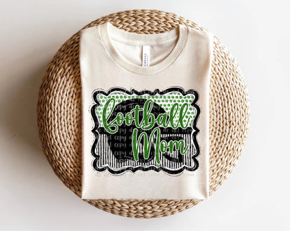 Football Mom Helmet in Frame Direct to Film Transfer