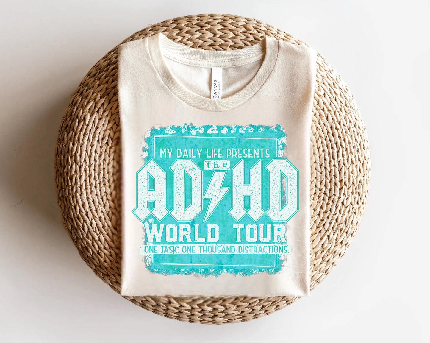 ADHD World Tour Teal Direct to Film Transfer
