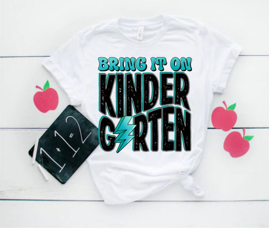 Bring it on Kindergarten Blue Direct to Film Transfer