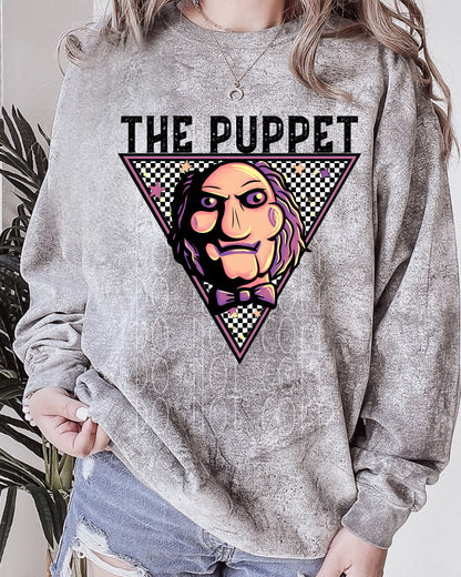The Puppet Jigsaw Triangle Direct to Film Transfer